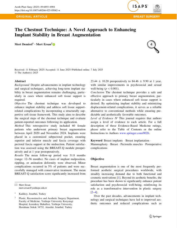 Preview of the published Chestnut Technique paper